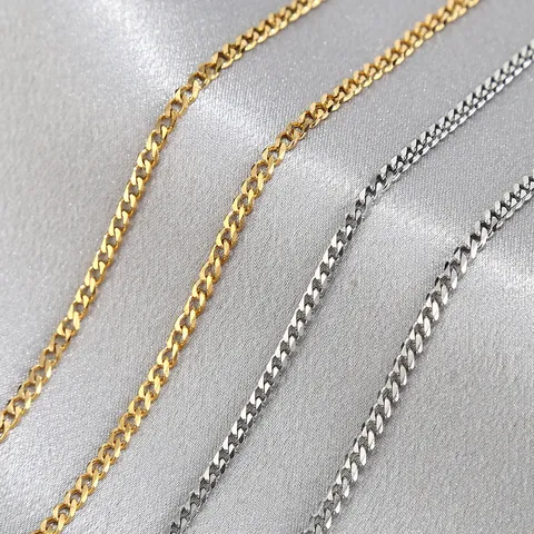 Roestvrij Stalen Ketting Vacuüm Gegalvaniseerd Mode Vintage Trui Ketting DIY Titanium Stalen Halsketting