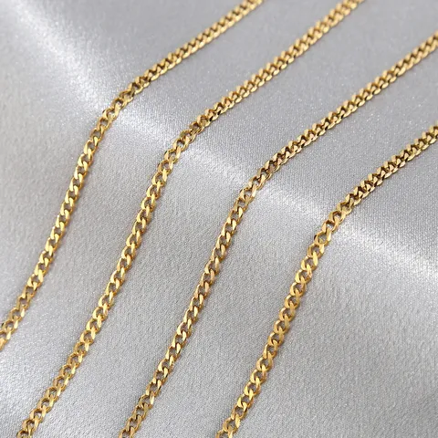 Roestvrij Stalen Ketting Vacuüm Gegalvaniseerd Mode Vintage Trui Ketting DIY Titanium Stalen Halsketting