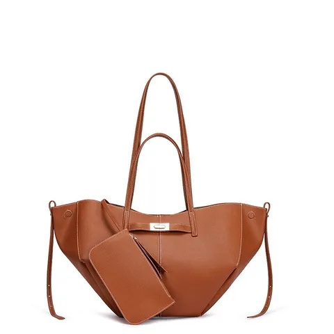 Bolso Tote con Alas de Gran Capacidad para Mujer de Cuero PU Bolso de Hombro Cruzado de High Street Con Monedero