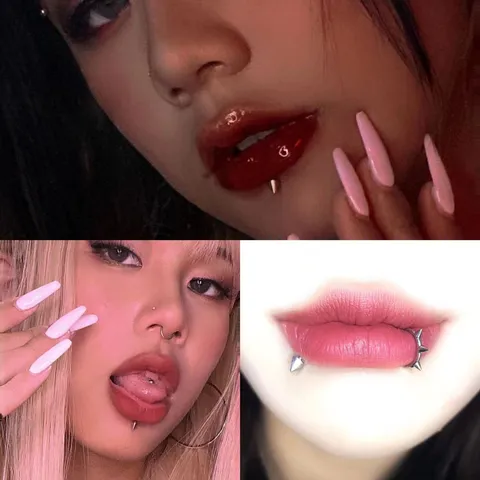 Edelstahl Lippenring Hip Hop Piercingschmuck Kegel Kugel Labret Stecker Für Unisex Street Fashion Accessoires
