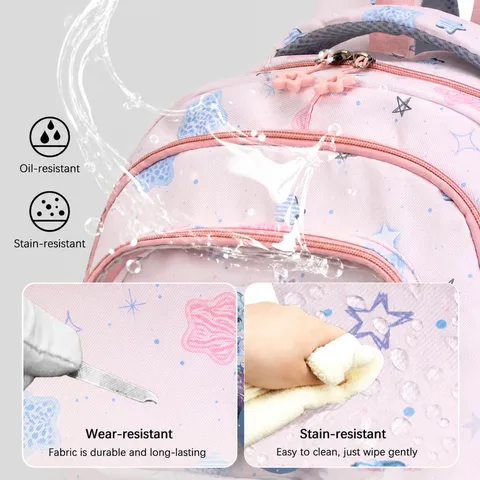 Mochila Escolar Impermeable de Gran Capacidad para Chicas Adolescentes Estampado Cielo Estrellado Bolsa de Viaje Casual Ligera Ergonómica