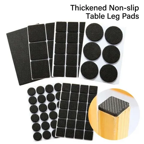Verdikte Antislip Meubelpoten Pads Zelfklevende Vloerbeschermer Matte Slijtvaste Rastertextuur Rubberen Pads Voor Tafel Stoelen