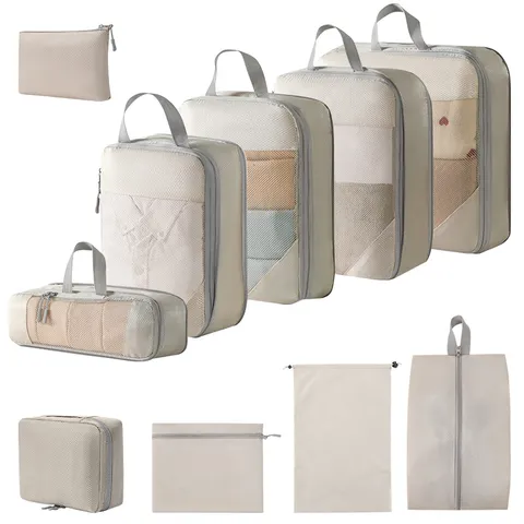 Reise Kompression Packtaschen Set Koffer Organizer Taschen Mit Schuhbeutel Kulturbeutel Für Reiseutensilien