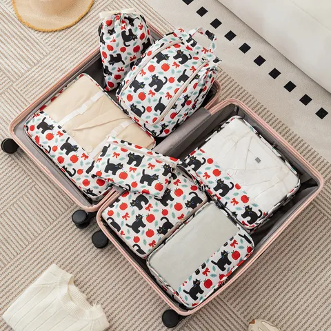 Travel Storage Bag Organizer Waterproof Polyester Packing Cubes For Clothes Shoes Cosmetics And Toiletries