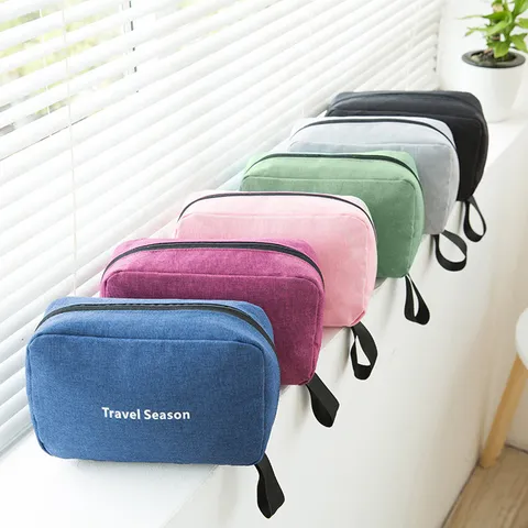 Waterproof Travel Toiletry Bag Portable Folding Large Capacity Cosmetic Bag Multifunctional Hanging Makeup Storage Bag