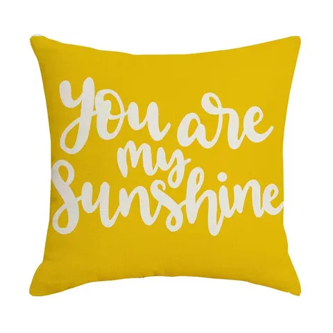 Fodera per Cuscino in Poliestere con Margherita Federa Decorativa Quadrata per Divano Soggiorno Camera da Letto Decorazione