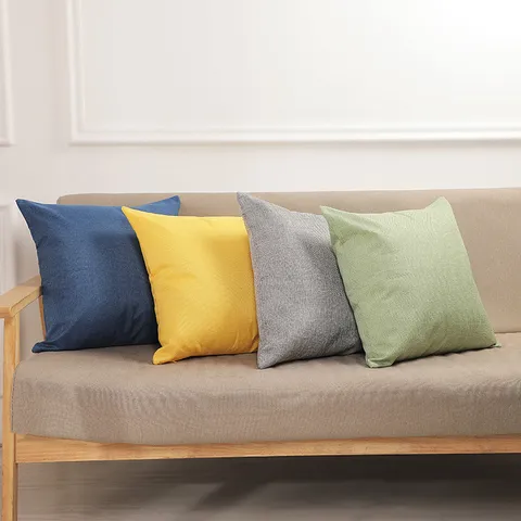 Fodera per Cuscino Tinta Unita Nordica Morbido Poliestere Fodera per Divano Federa Decorativa per Soggiorno Arredamento Casa