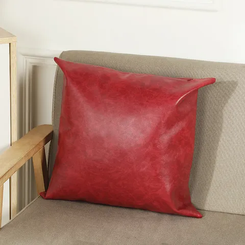 Federa per Cuscino in PVC Tinta Unita Stile Nordico Moderna Federa Decorativa per Soggiorno Camera da Letto Divano Decorazioni Casa
