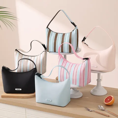 Borsa Termica Pranzo Isolata in Tessuto Oxford Portatile Impermeabile Termico Scatola Bento Borsa Tote Casual Commuter Conservazione Alimenti Borsa a Mano