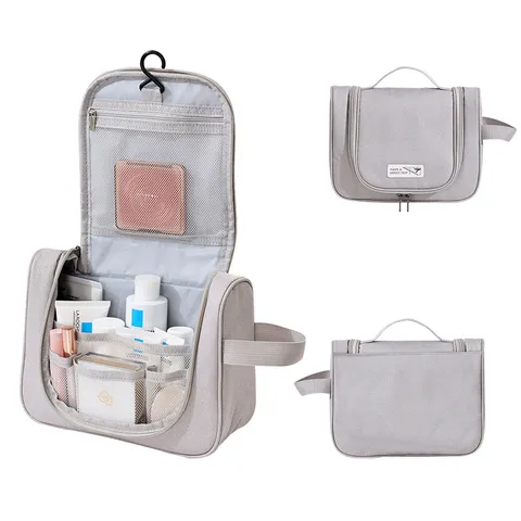 Grande Capacità Viaggio Borsa per Cosmetici Portatile Gancio Borsa da Toletta Multifunzionale Trucco Borsa di Immagazzinaggio Borsetta Per Donne