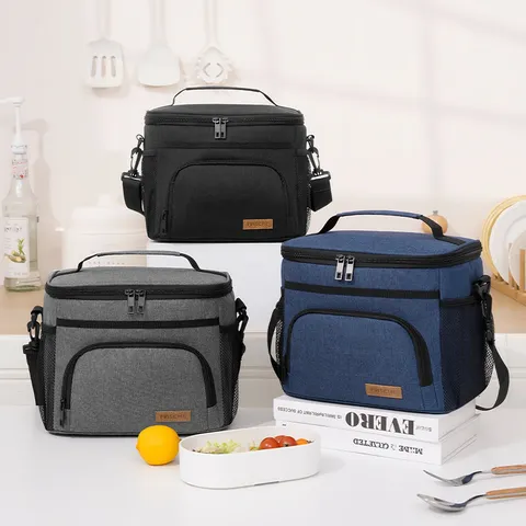 Borsa Termica Isolata di Grande Capacità Borsa Impermeabile Portatile per Pranzo da Picnic per Lavoro Viaggio Auto