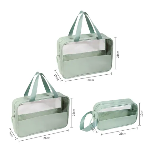 Borsa Cosmetica Trasparente Borsa Da Viaggio Impermeabile Custodia Organizer Per Trucco Trasparente Borsa Portaoggetti Per Articoli Da Toeletta Per Donna