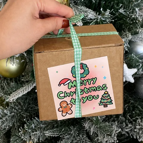 Taza de Cerámica Crema de Navidad Estilo Coreano con Caja de Regalo Taza de Café con Leche Cachorro Resistente al Calor