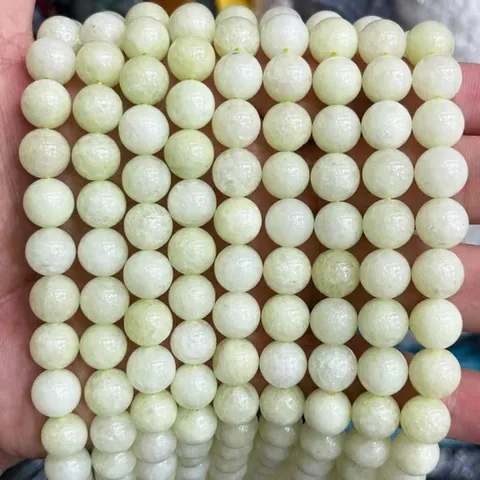 Perles Vrac Texture Naturelle Rondes Coupé Poli Jade Perles Multicolore Pour DIY Bracelet Fabrication De Bijoux Vente En Gros