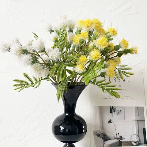 Artificial Silk Flower Bouquet Dandelion Thistle Fake Flowers For Home Decor Wedding Photography Floral Arrangement