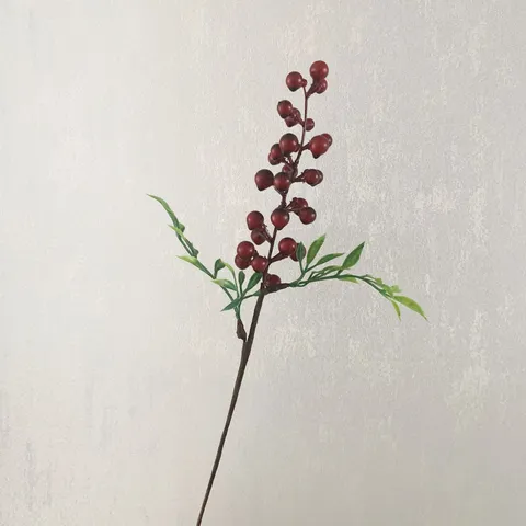 Nordic Style Artificial Foam Berry Branches Simulation Plant Single Stem Home Restaurant Floral Arrangement Decorative Fake Fruit Floral Decor