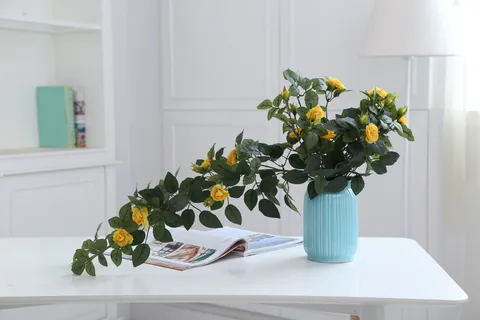 Artificial Rose Vine Silk Flower Hanging Garland For Home Decor Wedding Party Floral Arrangement Wall Decoration
