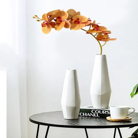 European High Grade 3D Artificial Silk Flower 9 Head Phalaenopsis Wedding Home Decor Artificial Orchid