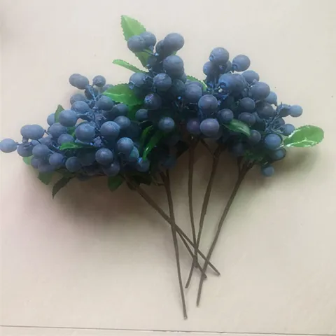 Artificial Berry Flower Stems Fake Fruit Branch For Home Decor Wedding Floral Arrangement Photography Props