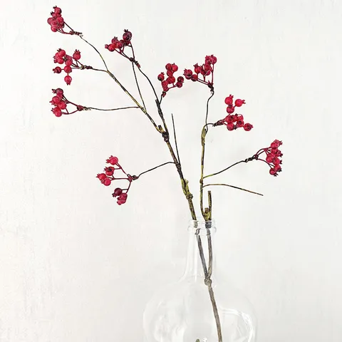 Artificial Berry Branches Fake Holly Fruit Floral Stem Silk Flower For Home Hotel Wedding Party Decoration