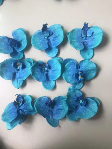 Artificial Phalaenopsis Orchid Flower Heads Small Silk Floral DIY Craft Accessories For Shoes Hats Clothes Wedding Home Decor