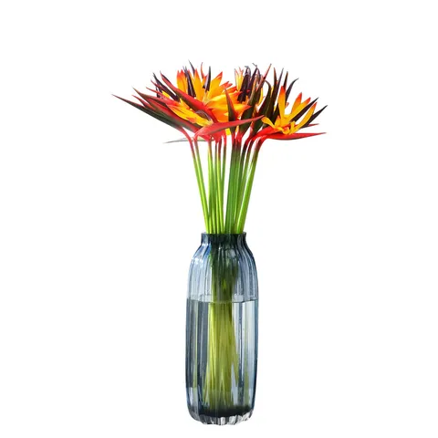 Artificial PU Bird Of Paradise Strelitzia Flower Single Stem For Home Office Room Table Decor Photography Props
