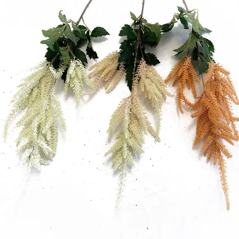 Artificial Astilbe Flower Bouquet Silk Cloth Fake Floral For Wedding Ceiling Backdrop Home Party Decoration