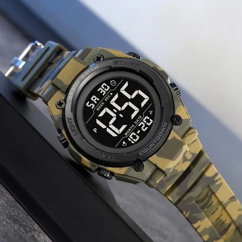 SKMEI Men's Sport Digital Watch Waterproof Luminous Dual Time Countdown Stopwatch Alarm Fashion Wristwatch