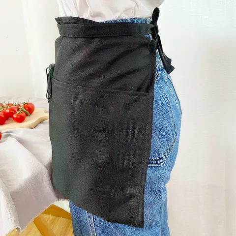 Grembiule da Cucina Chef in Poliestere Impermeabile Con Tasche Per Ristorante Cottura Cameriere