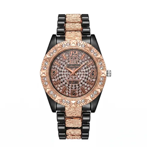 Reloj de Cuarzo de Lujo con Strass para Mujer Esfera Estrellada de Aleación Pulsera de Acero Reloj Casual Joyería de Moda Regalo