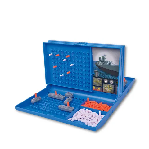 Jeu de Société Bataille Navale pour Enfants Stratégie Pensée Logique Jouet de Table Interactif Ensemble de Jeu de Combat en Plastique Portable