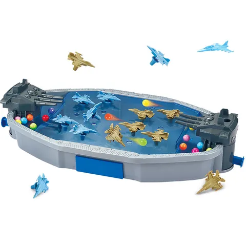 Enfants Table de Bataille de Combat Aerien Jeu de Bureau Echecs d'Avion a Double Ejection Plastique Jouet Educatif