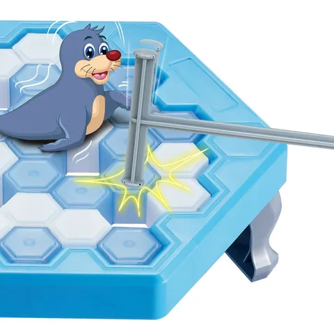 Jeu de Table Piège à Otarie Brise-Glace Jeu Éducatif Interactif Jouet Dessin Animé Pingouin Marteau Bataille Pour Fête d'Enfants