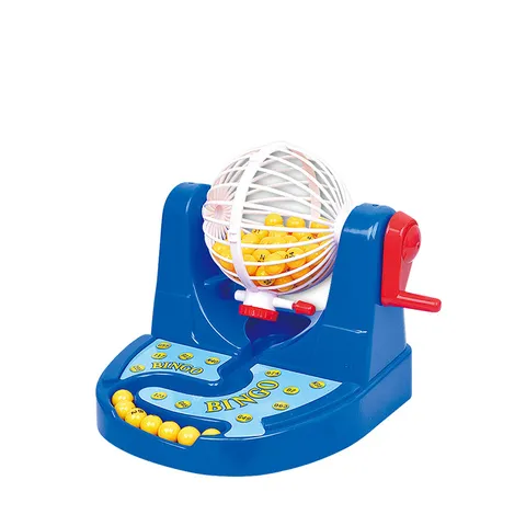 Ensemble de Jeu Bingo pour Enfants Machine de Loterie Interactive Familiale Jouet de Table Éducatif avec Chiffres Boules et Cartes