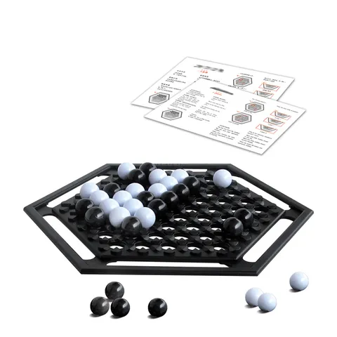 Jeu de Plateau Stratégique de Poussée Entraînement à la Pensée Logique Jouet Éducatif Fête de Famille Jeu de Table pour Enfants et Adultes