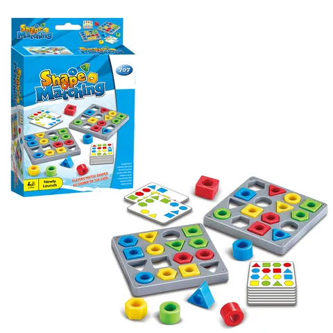 Kids Shape Matching Logic Game Educational Toys Spatial Thinking Tabletop Game Plastic Intelligence Training Puzzle Gift