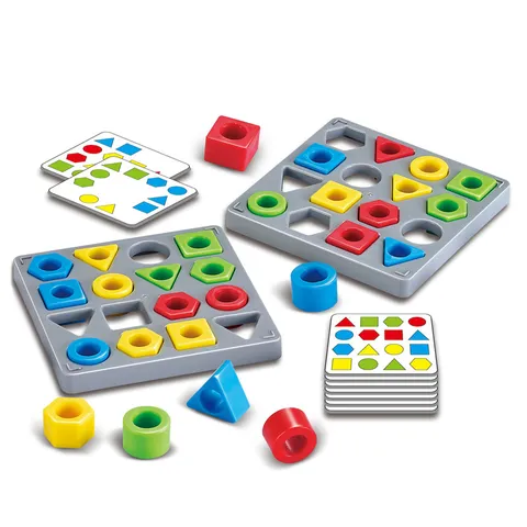 Kids Shape Matching Logic Game Educational Toys Spatial Thinking Tabletop Game Plastic Intelligence Training Puzzle Gift