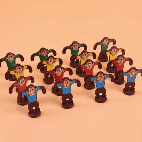Jeu de Plateau de Singe Sauteur pour Enfants Jeu Éducatif Interactif Parent-Enfant Jouet de Bureau en Plastique
