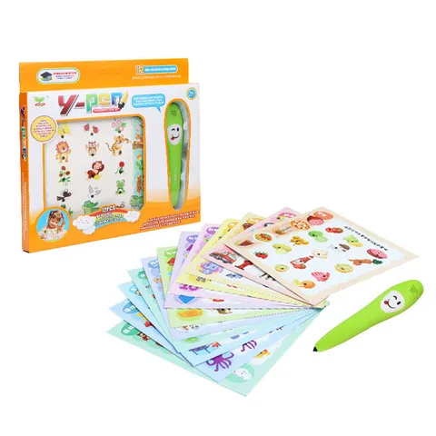 Enfants Intelligent Parlant Stylo de Lecture Ensemble Cartes d'Apprentissage Jouet Éducatif Interactif