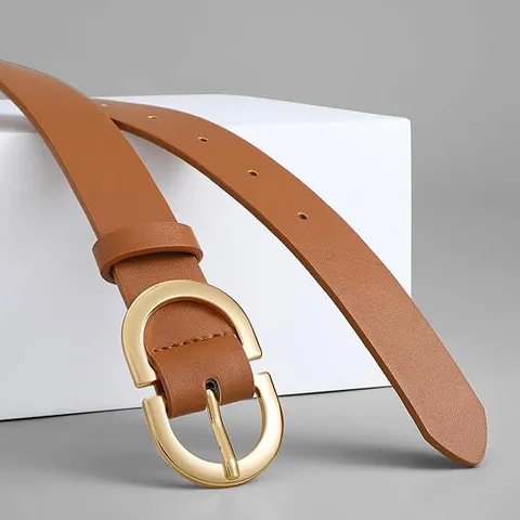 Γυναικεία Ζώνη PU από Δέρμα Φαρδιά Minimalist Casual Retro Αγκράφα με Καρφί Ζώνη Τζιν Αξεσουάρ Μέσης Κομψή Μόδα
