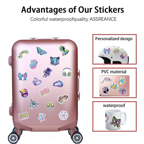 Waterproof Graffiti Stickers PVC Self Adhesive Decals For Phone Case Water Bottle Skateboard Laptop Helmet Journal Decoration