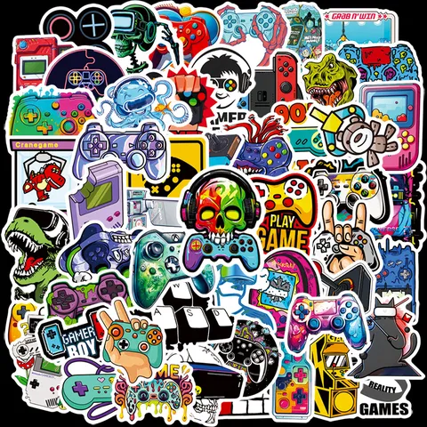 Adesivi Graffiti Controller di Gioco Classico Creativo Decalcomanie in PVC Impermeabili Per Bottiglia d'Acqua Skateboard Bagaglio