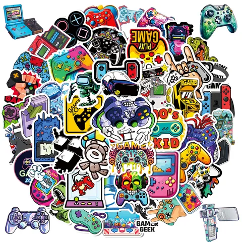 Adesivi Graffiti Controller di Gioco Classico Creativo Decalcomanie in PVC Impermeabili Per Bottiglia d'Acqua Skateboard Bagaglio
