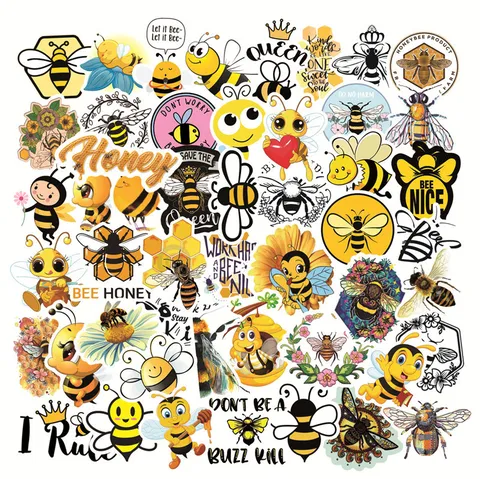 Adesivi Graffiti Piccola Ape Cartone Animato Adesivi PVC Impermeabili Per Valigia Laptop Casco