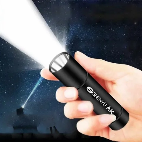 Mini Torcia LED in Lega di Alluminio Alta Potenza Ricaricabile USB Tipo-C Portatile a Lungo Raggio Tattica per Campeggio All'aperto Emergenza