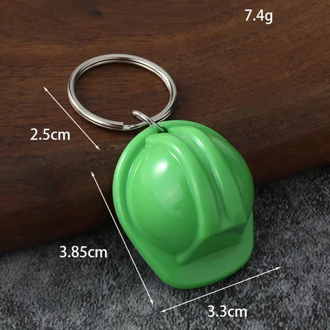 Llavero de Casco de Seguridad en Miniatura Casco de Construcción de Simulación Plástico Decoración de Bolso Regalo Creativo para Hombre Mujer