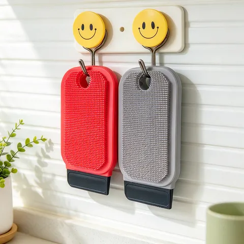 Multifunctional Plastic Fruit And Vegetable Cleaning Brush Bendable Kitchen Scrub Brush