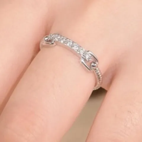 Bague Trombone Torsion Tissée Cuivre Luxe Léger Bijoux de Mode Bague de Doigt Quotidienne Rencart Pour Femmes