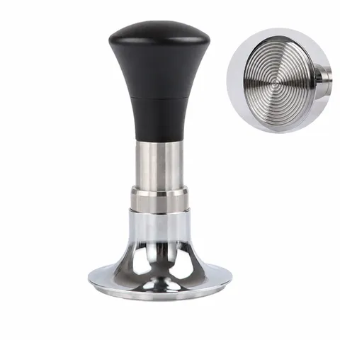 Adjustable Coffee Tamper Stainless Steel Threaded Base Constant Pressure Espresso Tamper Professional Barista Tool