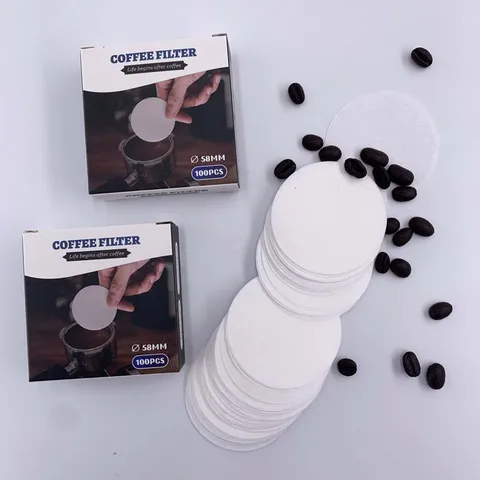 Disposable Round Paper Coffee Filters Espresso Moka Pot Drip Coffee Machine Pour Over Coffee Maker Filter Paper